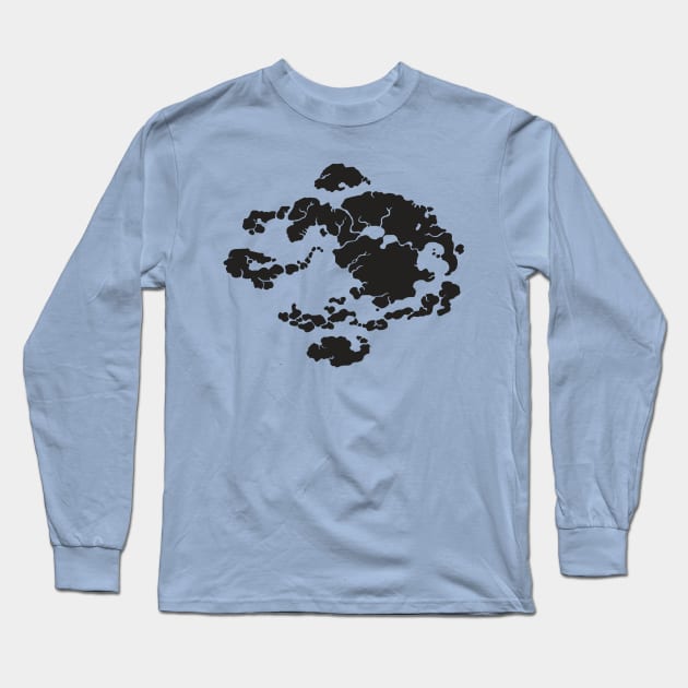 Avatar Map Black Long Sleeve T-Shirt by simplistictees